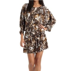 NWT W118 Walter Baker animal print mini dress XS